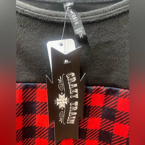 NWT Woman’s M Crazy train Sweatshirt - Picture 2 of 2
